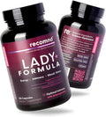 recomnd Lady+ Formula - Multivitamínico para Mujeres con Ashwagandha y Lion's Mane, 120 Cápsulas