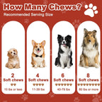PICPOW Multivitamínico masticable para perros con glucosamina, condroitina, enzimas digestivas y probióticos, 120 comprimidos