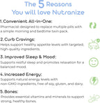 Nutranize Zone Sistema Twin-Pack - Cápsulas Matutinas y Nocturnas con Magnesio, Vitamina D3, K2 MK7, Metilfolato, Cromo y Melatonina - 30 Días (120 Cápsulas)