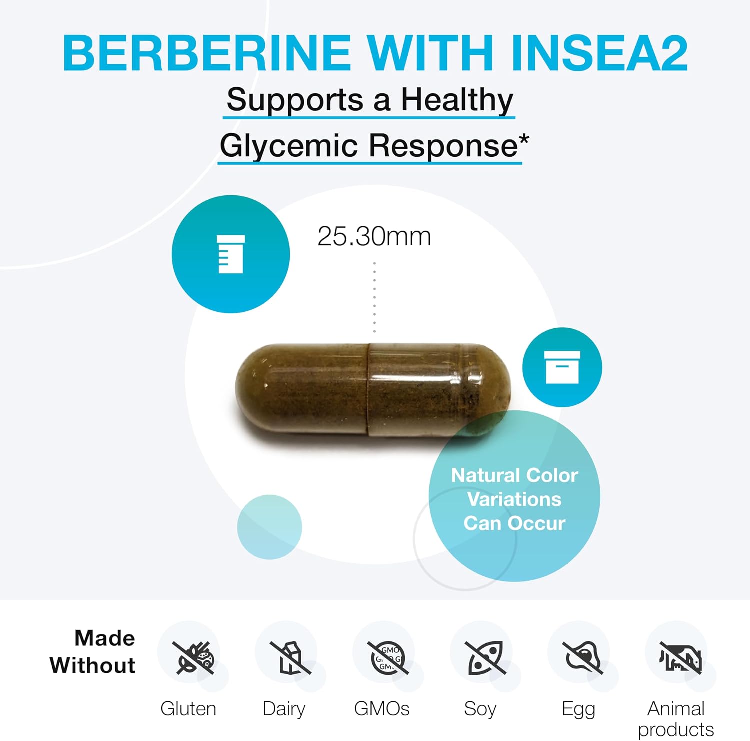 XYMOGEN Berberine con InSea2 - 60 Cápsulas