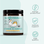 Bark & Whiskers Complejo de Vitamina B Orgánico - Apoyo Energético y Nervioso para Perros y Gatos - 0.85 oz (24 g)