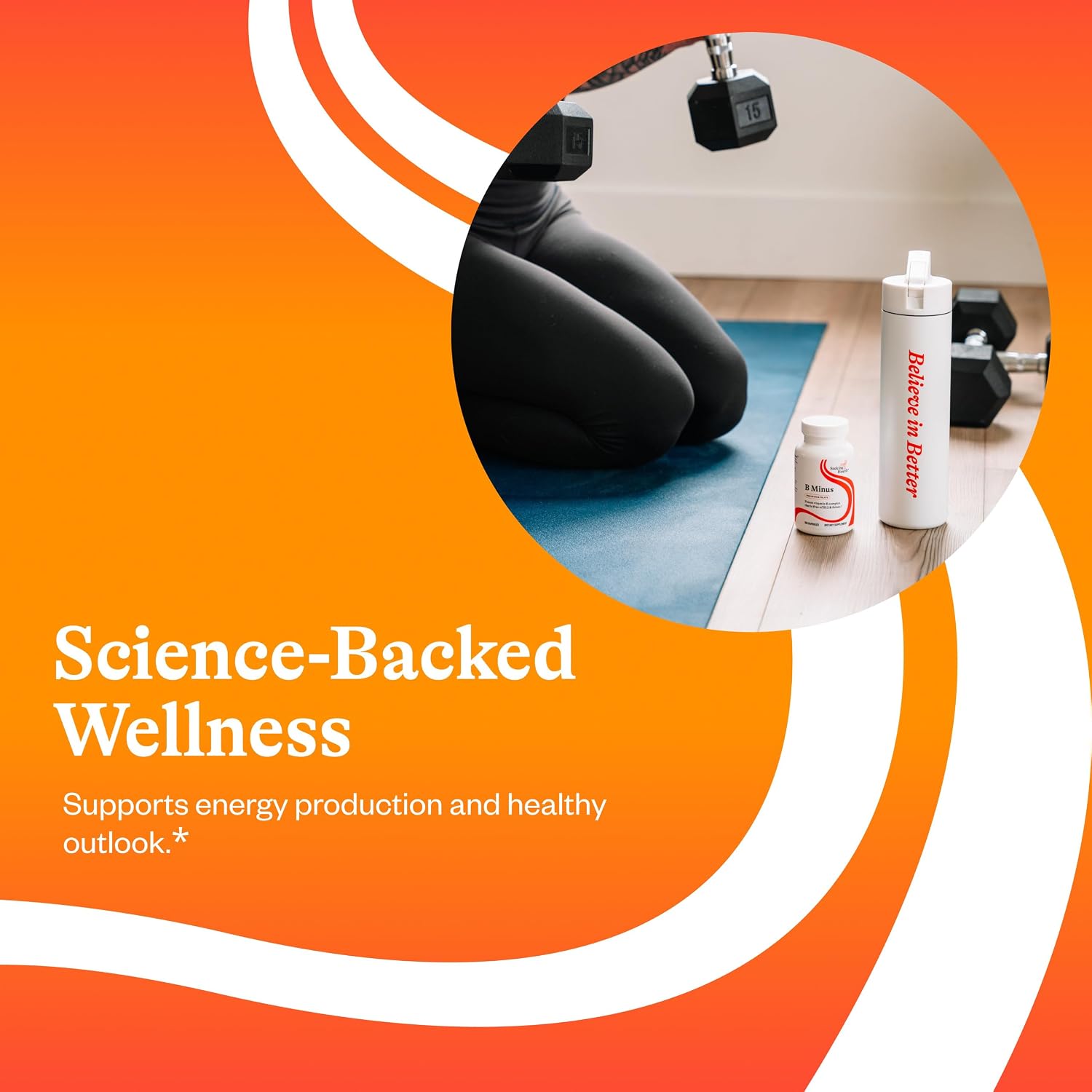 Seeking Health B-Minus - Complejo de Vitaminas B con Biotina y Riboflavina - 100 Cápsulas