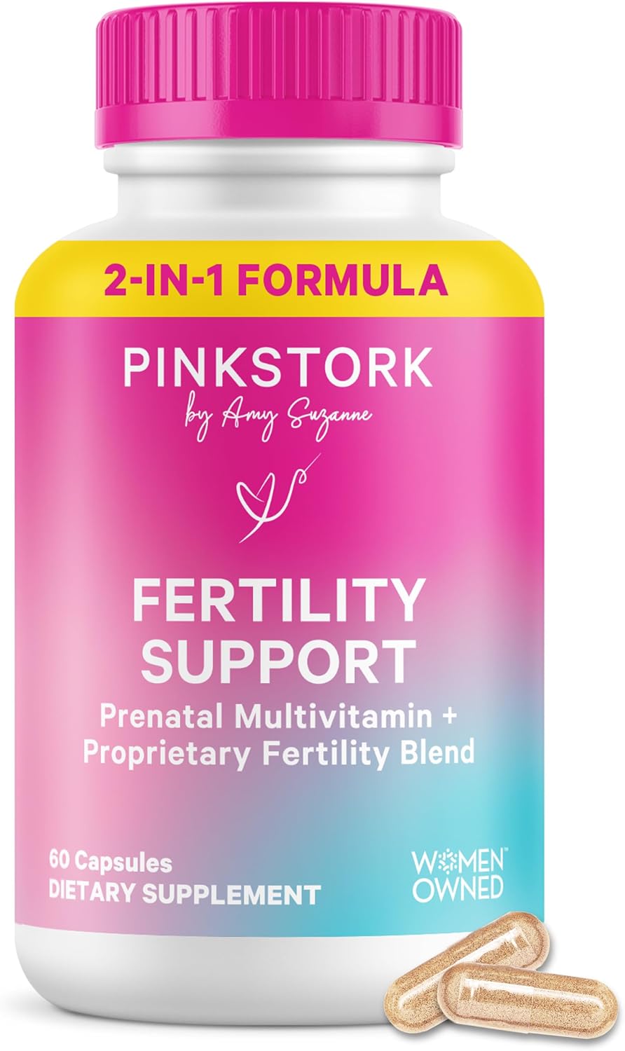 Pink Stork Suplementos de Fertilidad para Mujeres - 120 Cápsulas