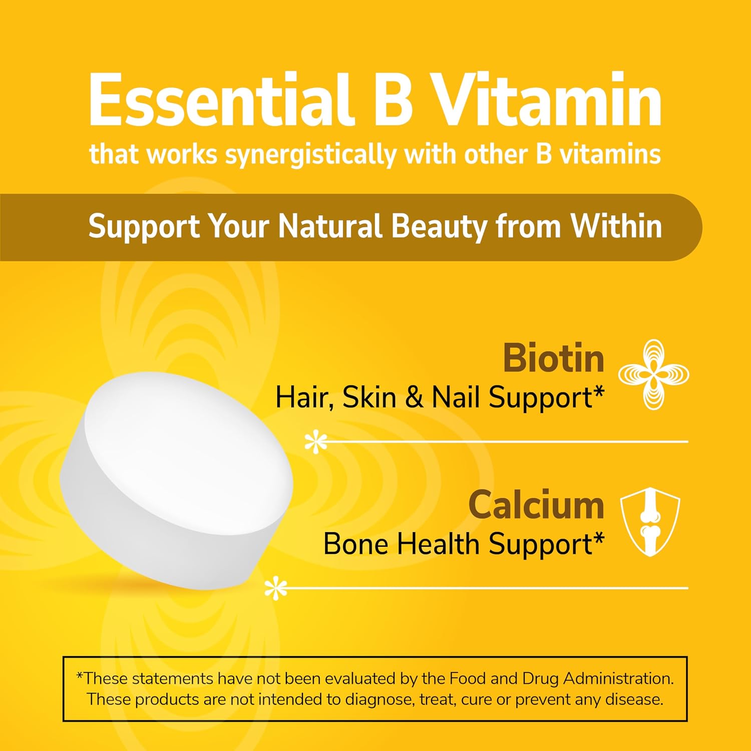 21st Century Biotina 10,000 mcg, 120 Comprimidos