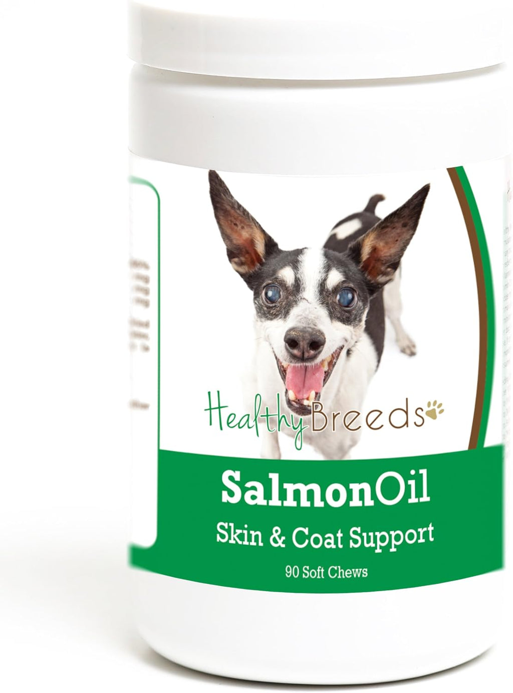 Healthy Breeds Aceite de Salmón en Comprimidos Masticables para Perros, 90 unidades