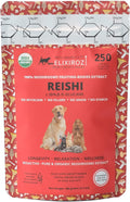 Extracto de Reishi para Perros y Gatos – 35%+ Beta Glucanos – Cuerpo Fructífero (Concentrado 8:1-12:1) – Apoyo Inmunitario, Calma y Relajación – Sin Rellenos – 250 dosis