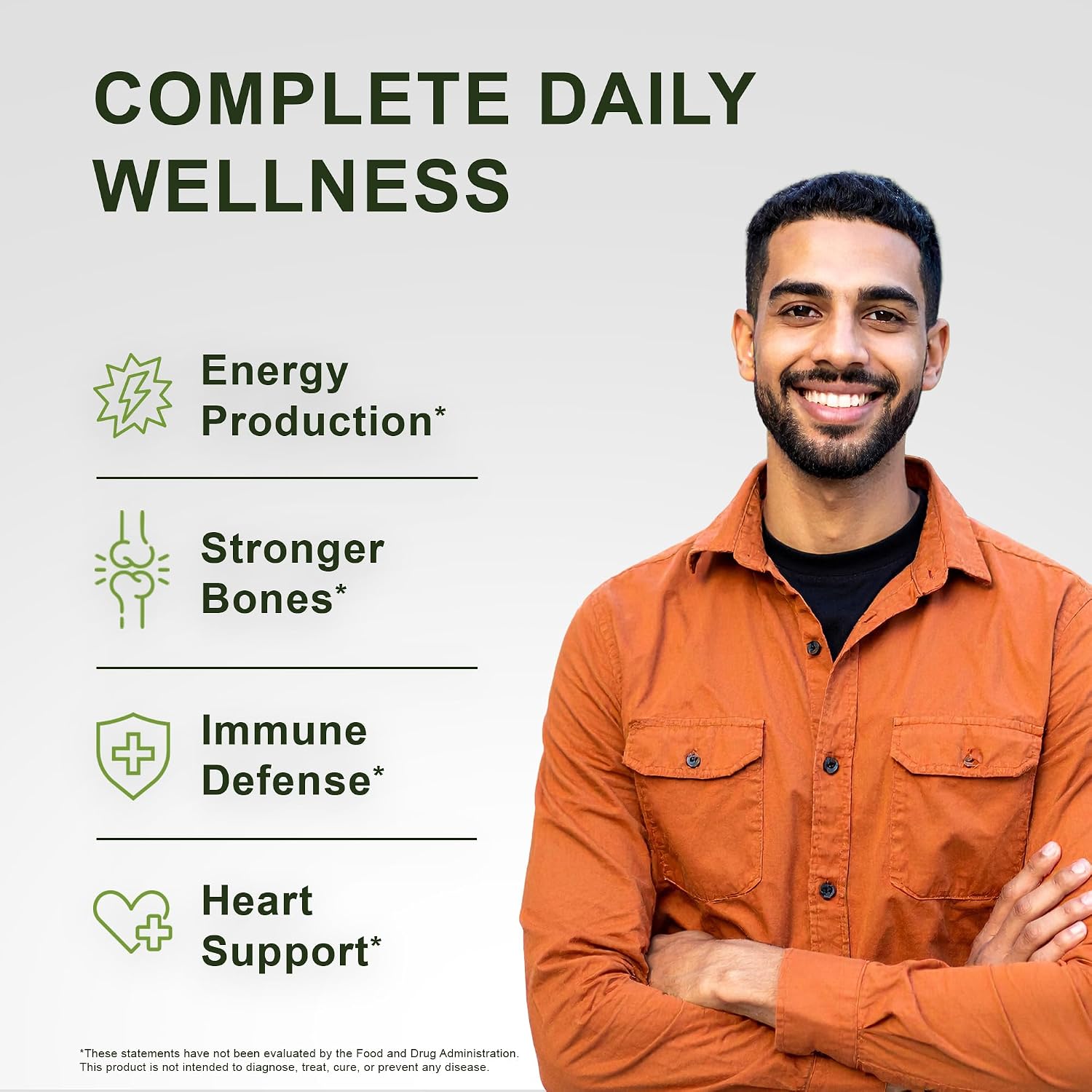 Noor Vitamins Multivitamínico Halal Diario para Mujeres y Hombres, 60 Comprimidos