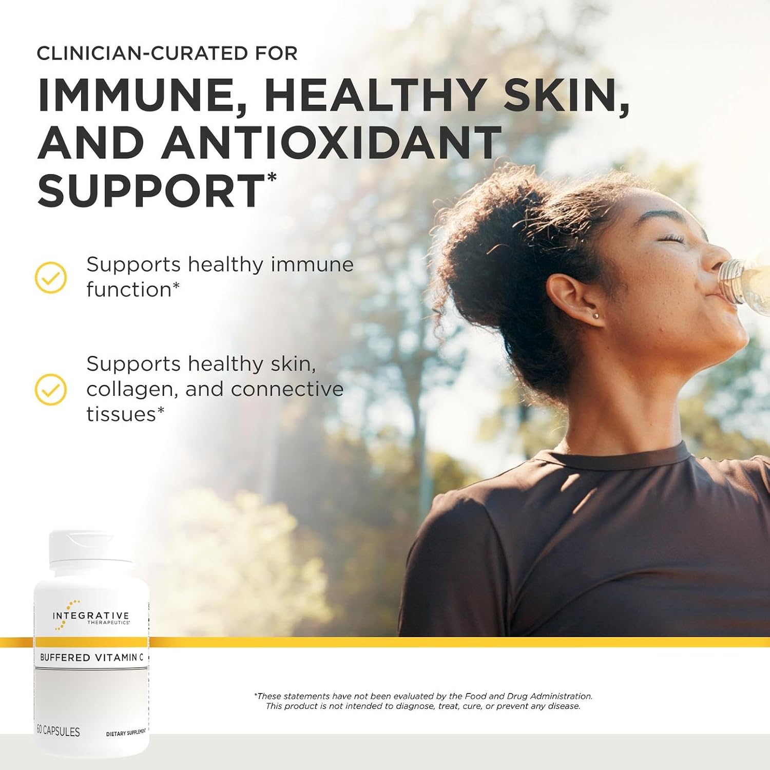 Integrative Therapeutics Buffered Vitamin C 1000 mg - 60 Vegan Capsules