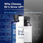 BONE SCIENCE Dr’s Grow UP AM & PM – Sistema Día y Noche para el Crecimiento y Salud Ósea de Niños y Adolescentes