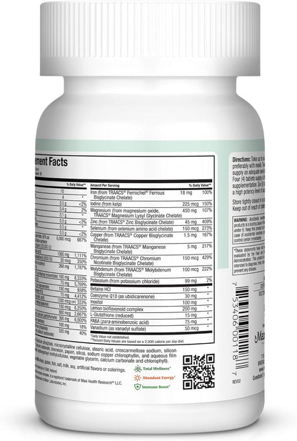 Supreme Multivitamínico de Alta Potencia con Minerales y CoQ10 - 180 Comprimidos – Image 3