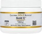 California Gold Nutrition Gold C Powder USP Grade Vitamin C Powder - Immune Support & Seasonal Wellness - Vegetarian Friendly - Gluten Free, Non-GMO - Quality Tested - 1000 mg - 250 g