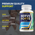 Nerve Forte (2 Pack) - Cápsulas de Fórmula Avanzada para el Bienestar General, 120 Cápsulas