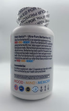 Brain Bean Ultra Pure Berberine HCL Supplement - 500mg, 120 Vegan Capsules