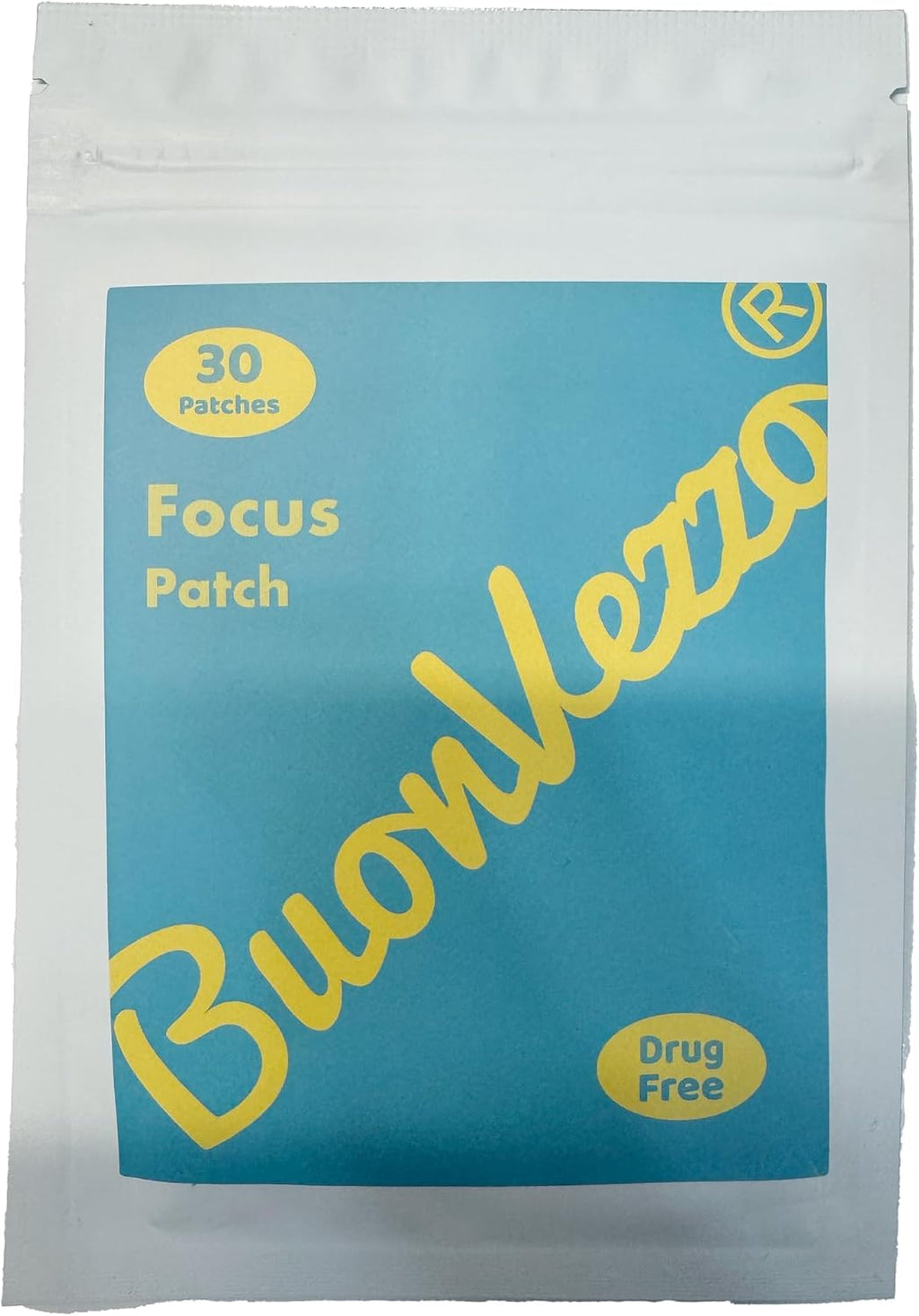 Focus Patch - Parches de Apoyo a la Función Cerebral con Vitaminas D3, A, B9, B1, B2, B3, B6, B7 (Biotina), Citrato de Zinc y B12 - 30 Parches - Vegano y Resistente al Agua