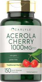 Carlyle Acerola Cherry Cápsulas | 150 Comprimidos | Extracto No GMO y Sin Gluten