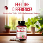 High Strength Berberina 500mg con Quercetina - Complemento Vegano (180 Cápsulas)
