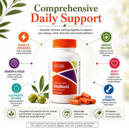 McCord VitalBoost: Complemento de Energía, – La vitamina B6 contribuye al metabolismo normal de las proteínas y – Image 5