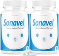 IDEAL PERFORMANCE Sonavel Fórmula de Apoyo Auditivo y Tinnitus (120 Cápsulas, 2 Paquetes)