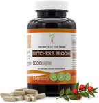 Secrets of the Tribe Butcher's Broom 120 Cápsulas, 1000 mg - Raíz de Ruscus aculeatus
