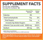 Vitamin C 1000mg Gummies (90 Count) - Maximum Strength Chewable Immune Support & Collagen Support for Adults & Kids - Natural Green Apple Flavor - Gluten Free, Non-GMO, Vegetarian - 90 Gummies