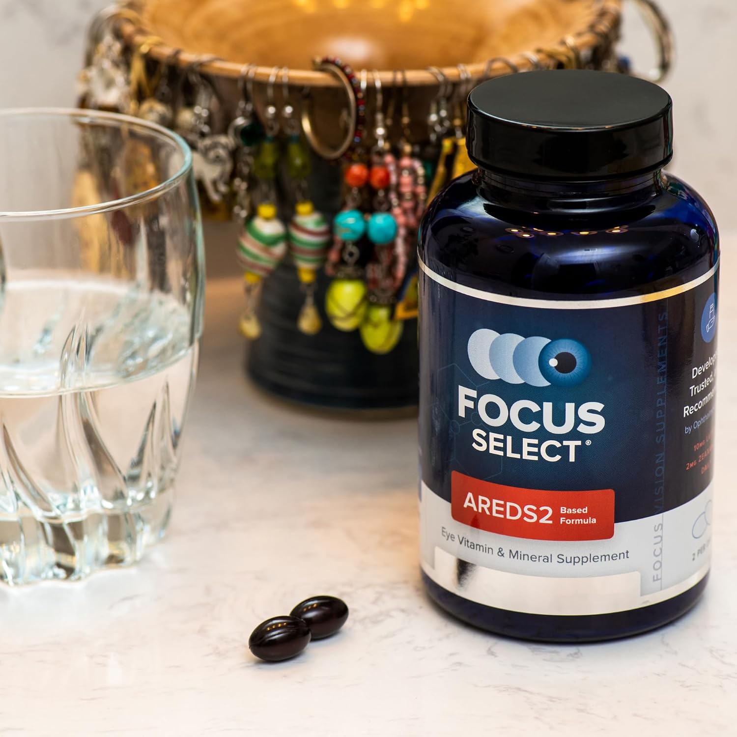 Focus Select AREDS2 – Complemento Ocular Multivitamínico y Mineral, 180 Cápsulas Blandas