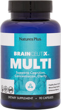NaturesPlus BrainCeutix Multivitamínico - 90 Cápsulas