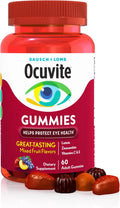 Ocuvite Vitamin and Mineral Supplement for Eye Health, Gummies with Zinc, Vitamins C and E, Lutein, and Zeaxanthin, 60 Gummies
