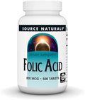 Source Naturals Ácido Fólico 800 mcg - 500 Comprimidos