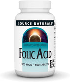 Source Naturals Ácido Fólico 800 mcg - 500 Comprimidos