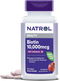 Natrol Biotin 10,000mcg, 60 Fast Dissolve Tablets