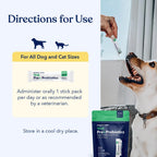 Honest Paws Probióticos para perros - Apoyo digestivo e inmunitario con prebiótico, 30 sticks