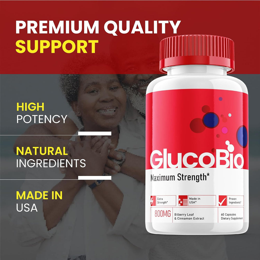 Glucobio Cápsulas (5 Paquetes) - Suplemento Nutricional de Gluco Bio, 300 Cápsulas