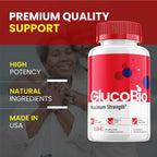 Glucobio Cápsulas – Fórmula Oficial – Complemento Alimenticio (60 Cápsulas)