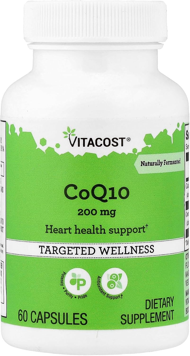 Vitacost CoQ10, 200 mg, 60 cápsulas