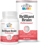 21st Century Brilliant Brain Performance Cápsulas - 30 unidades