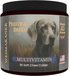 Prestige Breed Multivitamínicos para Weimaraner, 90 Comprimidos, Fabricado en USA con auténtico Bacon