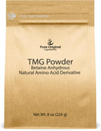 PURE ORIGINAL INGREDIENTS Trimetilglicina (TMG) en Polvo 227g - Vegano y Sin Gluten