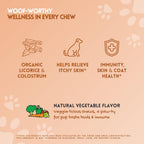 Herbion Pets Allergy + Immune Chews con Kelp y Vitamina C, 120 Masticables Blandos, Sabor Vegetal Natural, para Perros de 12 Semanas o Más