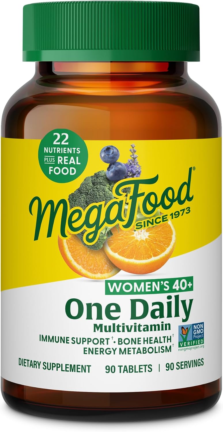 MegaFood Women Over 40 One Daily - Multivitamínico y Mineral para Mujeres 40+ (90 comprimidos)