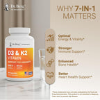 Dr. Berg Maximum Strength 7-in-1 Vitamin D3 K2 5000 IU