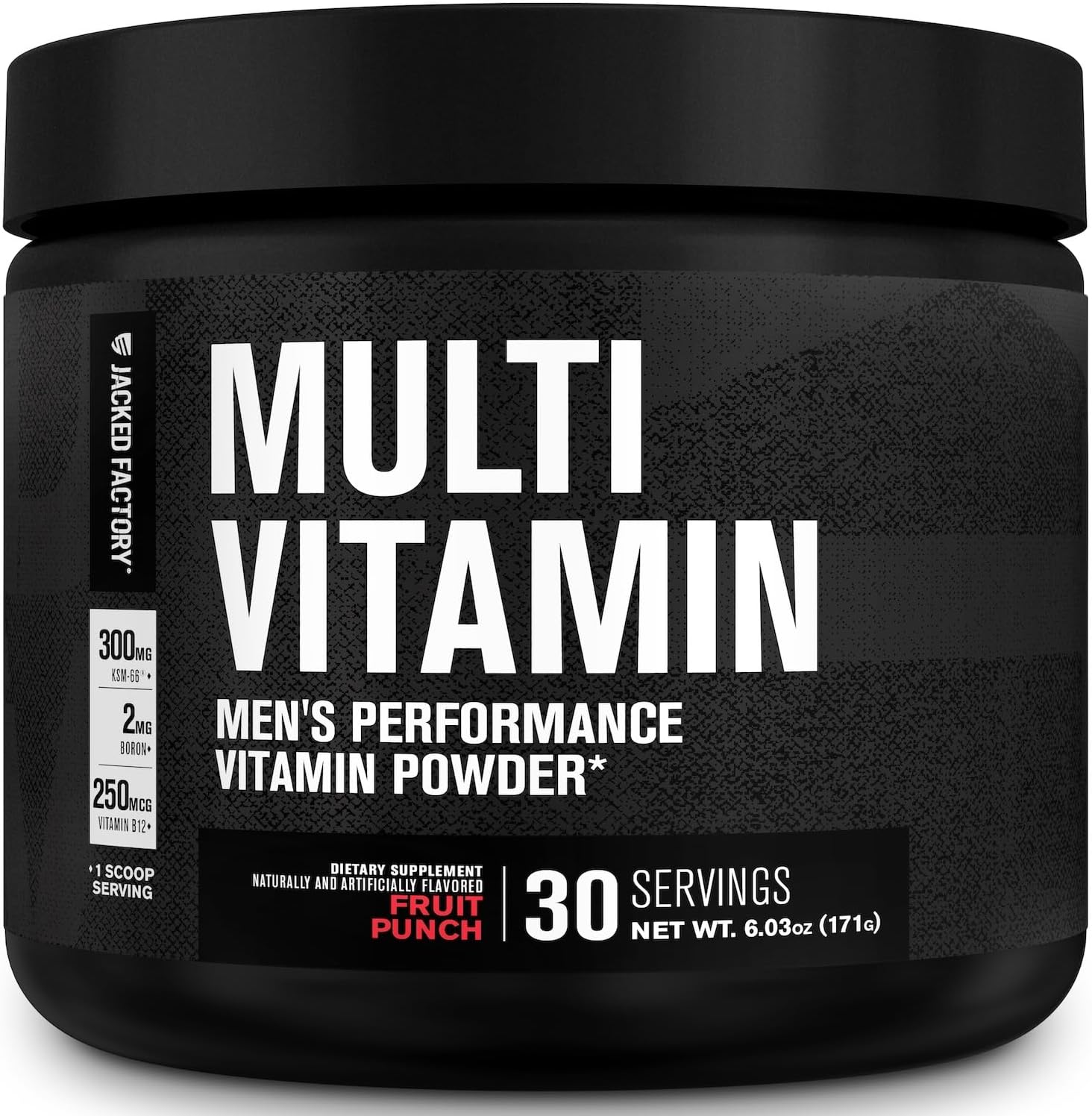 Jacked Factory Vita XT Performance Vitamin Powder - Multivitamínico en Polvo para Hombres, Sabor Fruit Punch, 30 Servicios