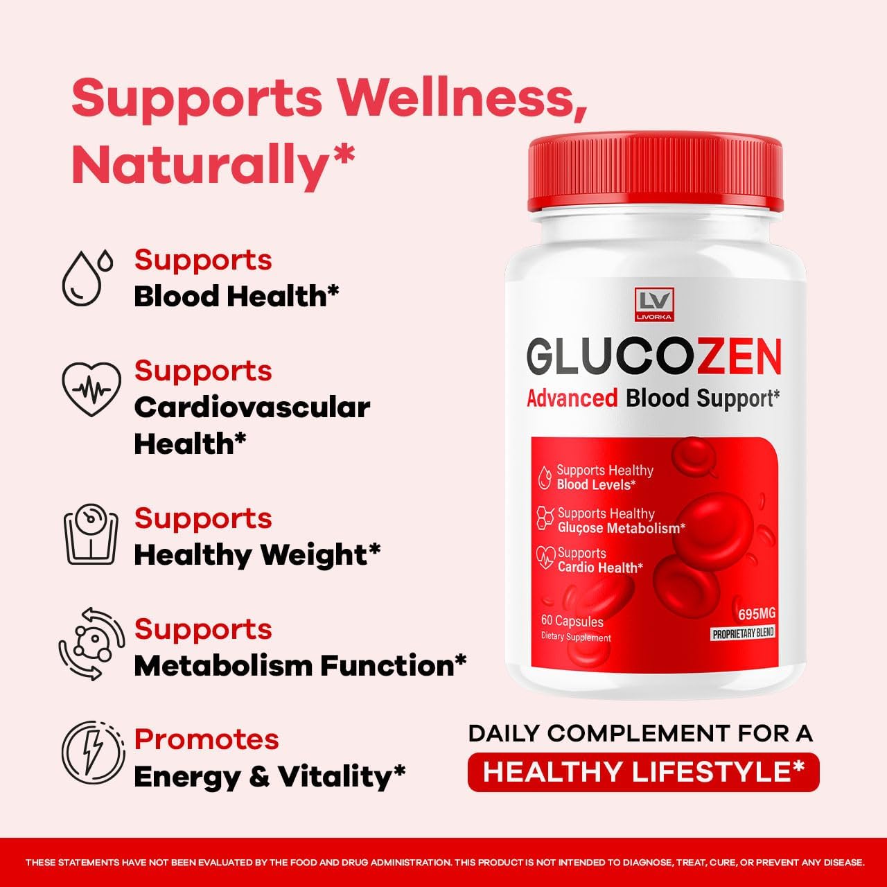 GlucoZen Capsules (3 Pack, 180 Cápsulas)