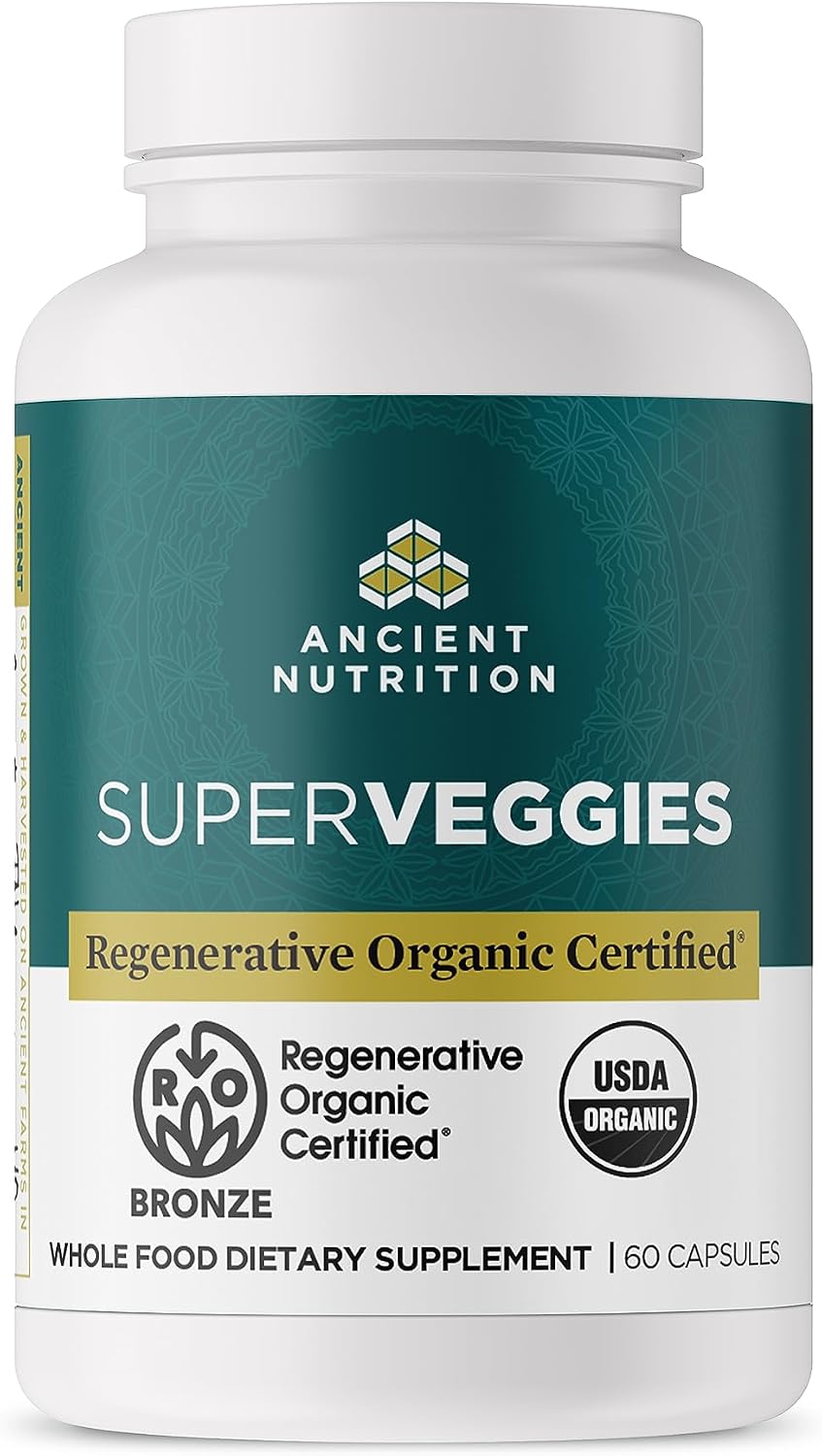 Ancient Nutrition SuperFruits Cápsulas - Regenerative Organic Certified - 60 Cápsulas
