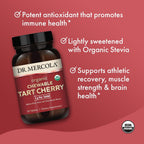 Dr. Mercola Cereza Ácida Orgánica Masticable - 30 Comprimidos