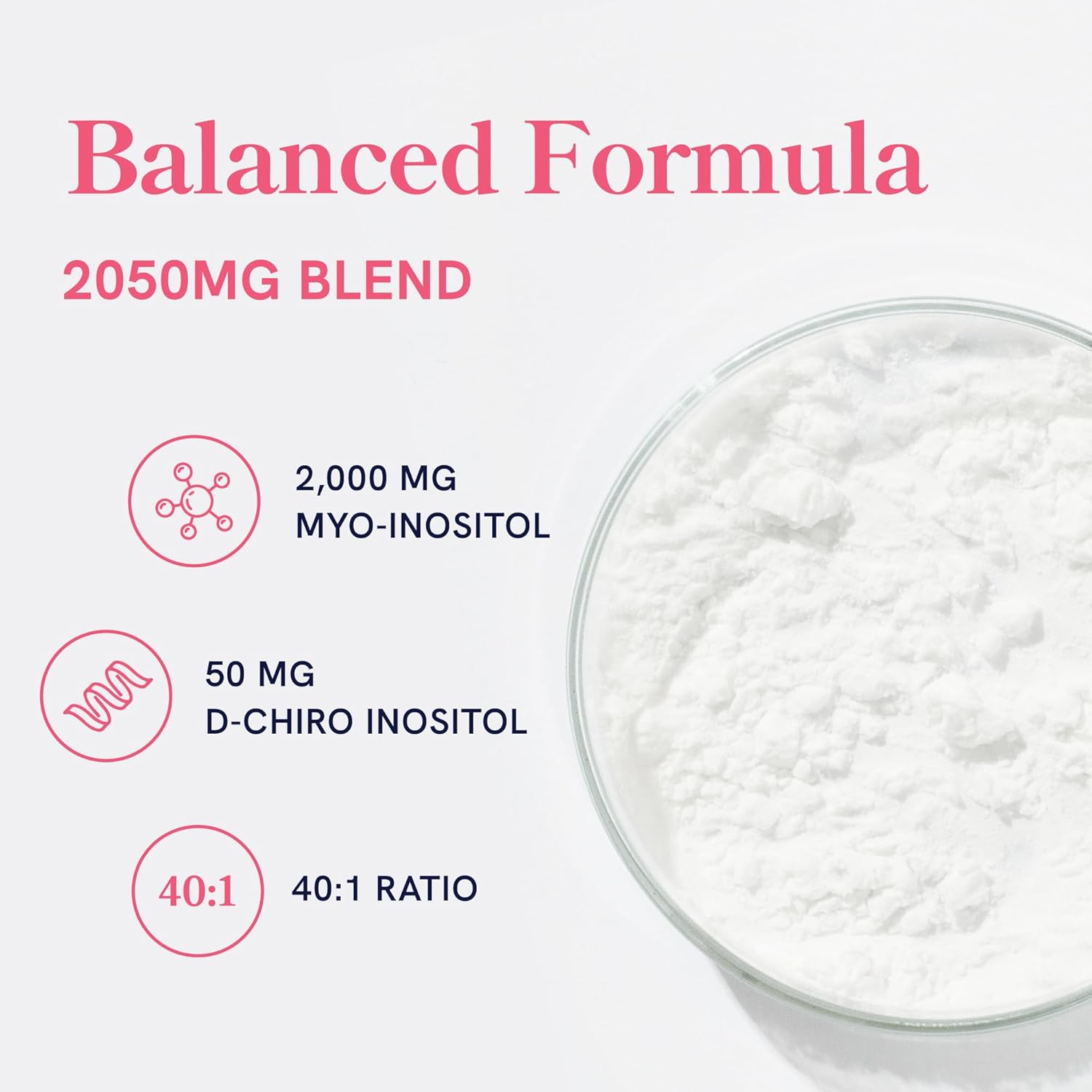 Myo-Inositol y D-Chiro Inositol 40:1 - 120 Cápsulas Vegetales