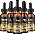 Enki Elixir Drops Fórmula Saludable – Gotas Líquidas Naturales Extra Fuerza (5 Paquete – Suministro para 5 Meses)