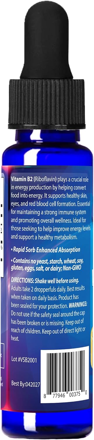 Dr's Advantage Vitamina B2 (Riboflavina) Líquida - 2 oz (59 ml)