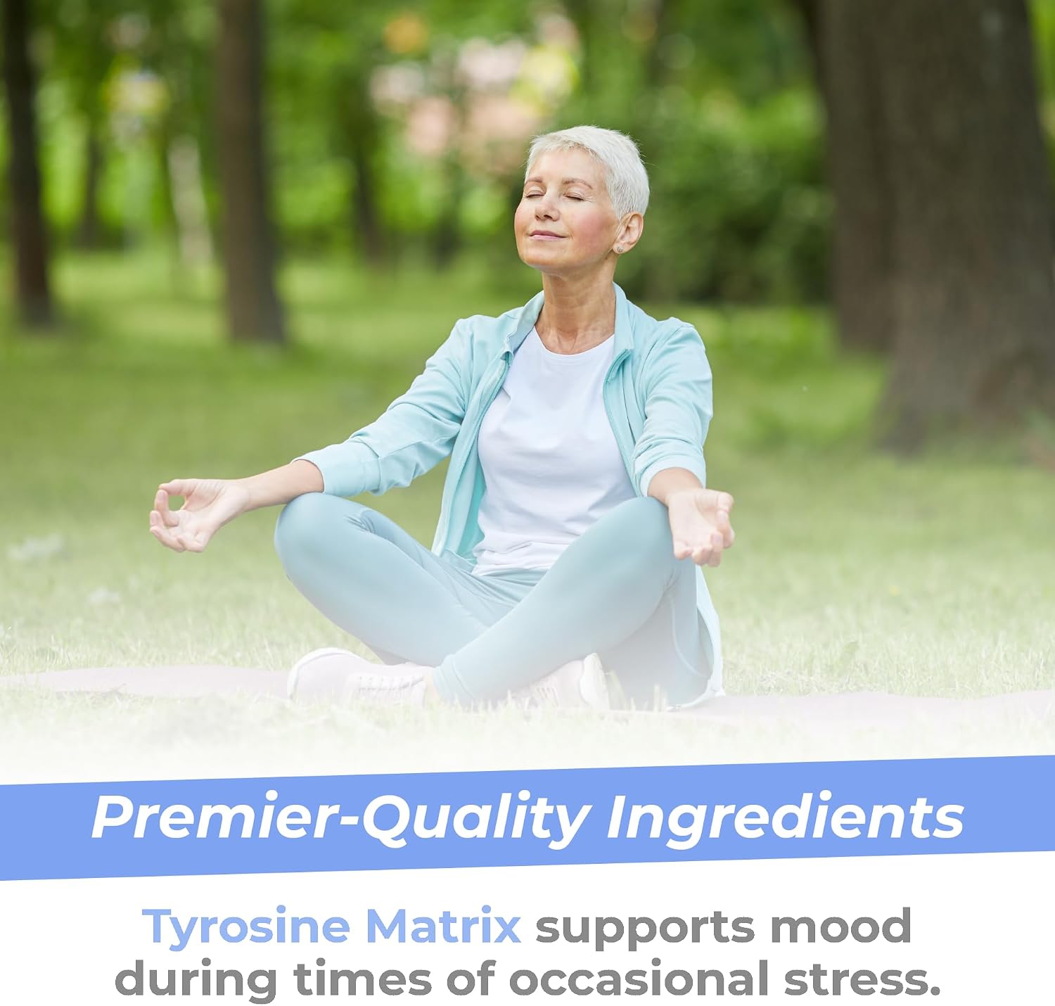 Premier Research Labs Tyrosine Matrix - Suplemento de L-Tirosina 944mg con Rhodiola Rosea y Algas Rojas - 90 Cápsulas Vegetarianas