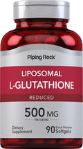 Piping Rock Glutatión Liposomal | 500mg | 90 Cápsulas Blandas
