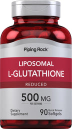 Piping Rock Glutatión Liposomal | 500mg | 90 Cápsulas Blandas